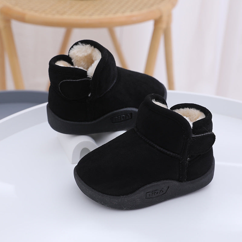 Snow Boots Fleece Lined Padded Warm Keeping Soft Bottom Baby
