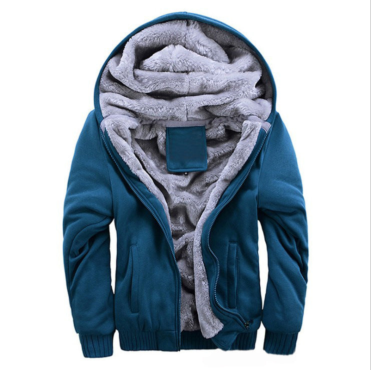 Men's solid color thick sweater