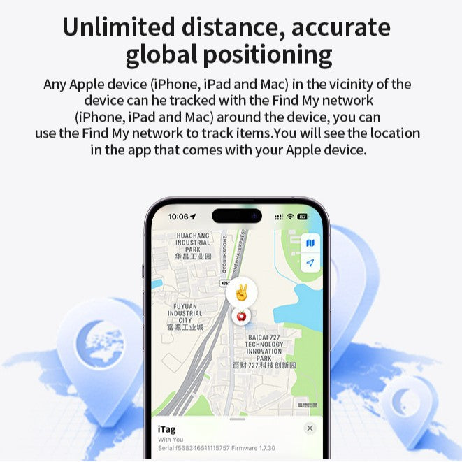 AirTag Anti-Verlust-Gerät, Kompatibel mit Apples „Wo ist?“-App und Tier-Tracker