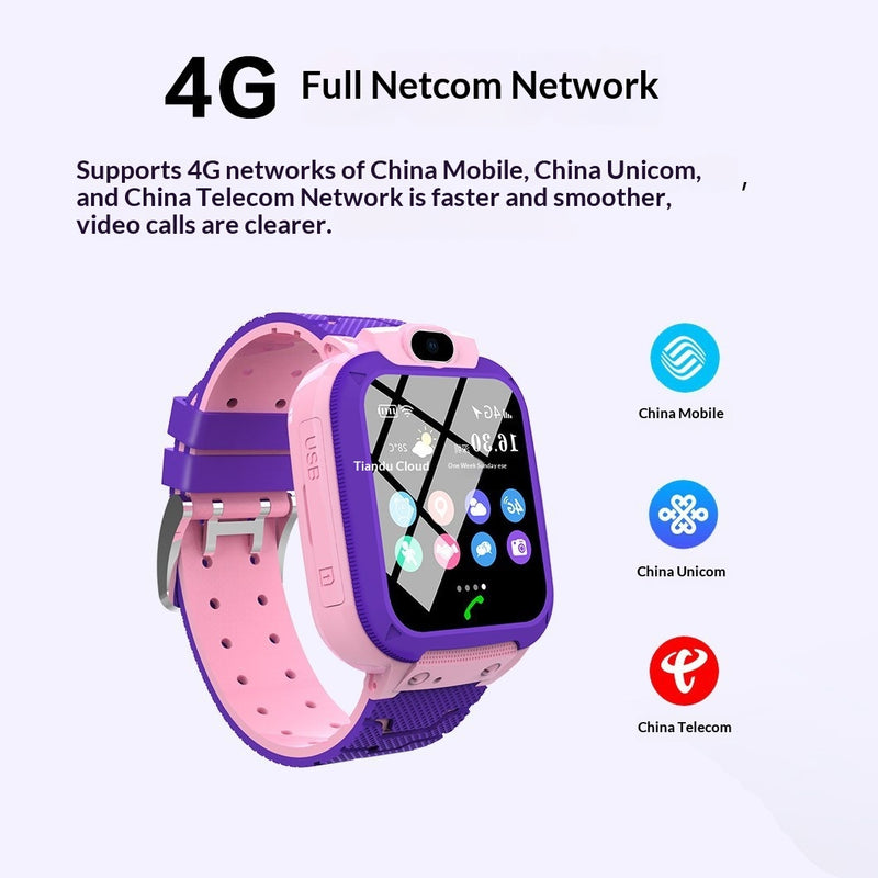 Relógio Telemóvel Inteligente Android 4G para Crianças com Download de Aplicações e Compatibilidade com Todas as Redes