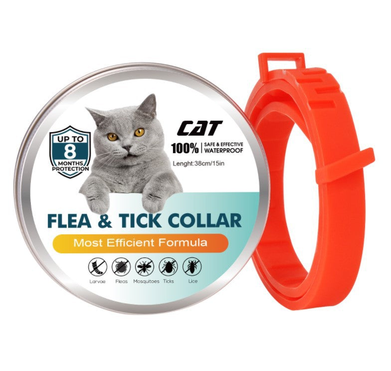 Coleira Repelente de Insetos para Cães e Gatos Óleo Essencial Antipulgas