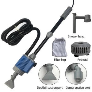 Limpador de cascalho de tanque de peixes - Aspirador elétrico de areia de aquário