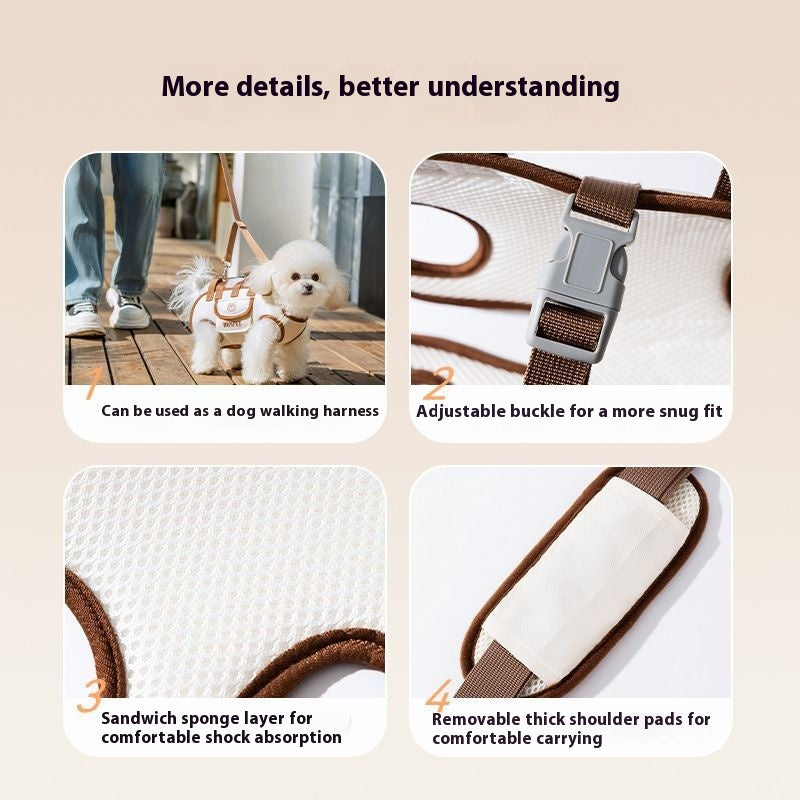 Pet Cachorro Pequeno Cachorro Gato Bolsa Crossbody Portátil
