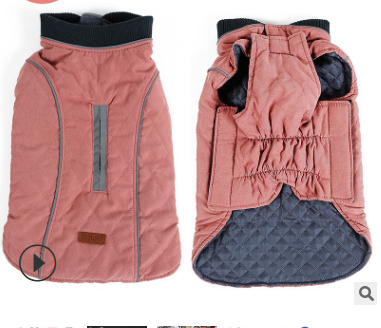 Retro style warm pet clothes