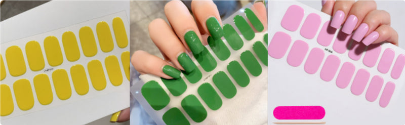 Autocolantes de beleza para unhas, semi-curados, de segunda geração, impermeáveis e duradouros