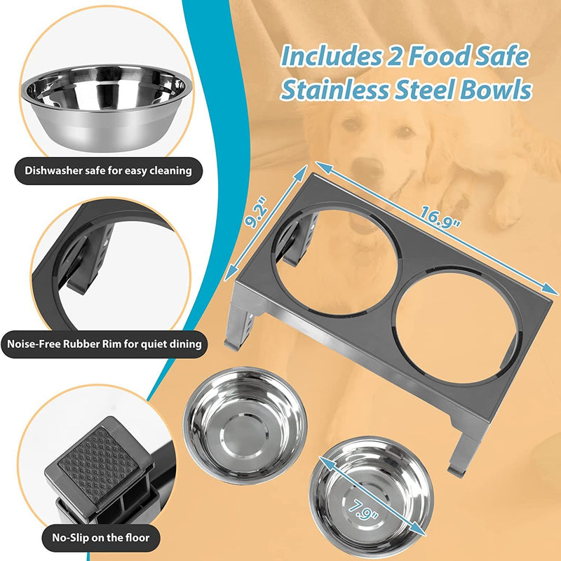 Pet Feeder Slow Feeding Bowl Lifting Dog Bowl Rack Neck Protection
