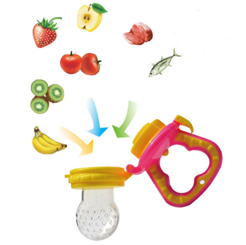 Chupeta de Silicone para Bebé, Encapsulada para Acalmar, Utensílio de Alimentação Complementar