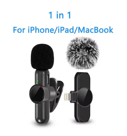 K3 Wireless Collar Clip Microphone Live Mini Interview Sound Recording Microphone