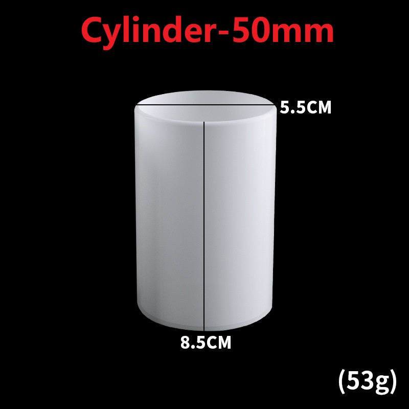 Crystal Epoxy Mirror Dry Flower Multi-Specification Cylindrical Hexagon