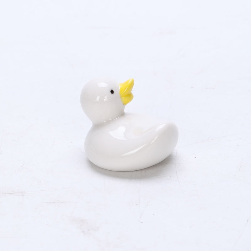 Ceramic Duckling Chopsticks Rack Hotel Ornaments