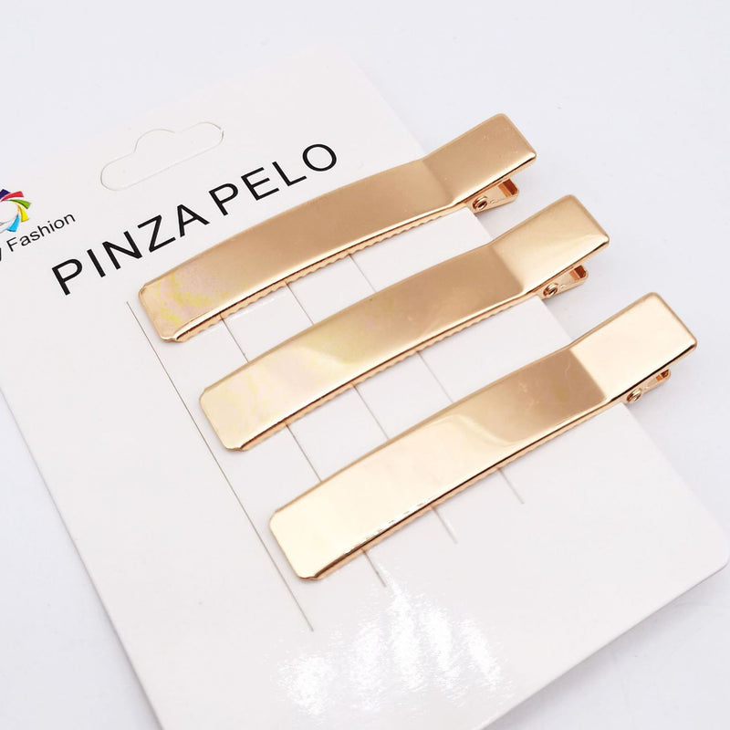 Hair Card Alloy Hollow Duckbill Square Clip