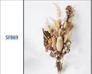Plant Dried Flowers And Reed Decoration
