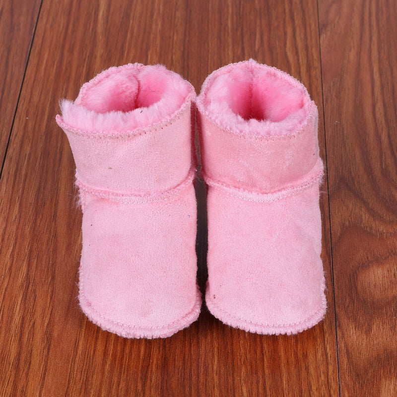 Botas para bebé com interior em pelo e sola macia antiderrapante