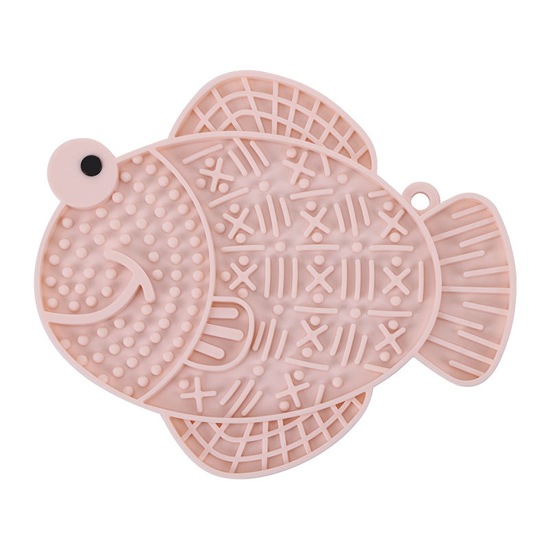 Silicone Pet Slow Food Anti-queda Anti-transbordamento Almofada para lamber cães