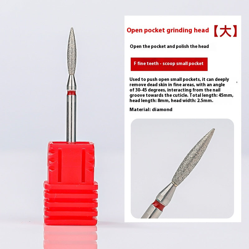 Pre-dismounting Polishing Head Set Of Diamond Sand For Manicure