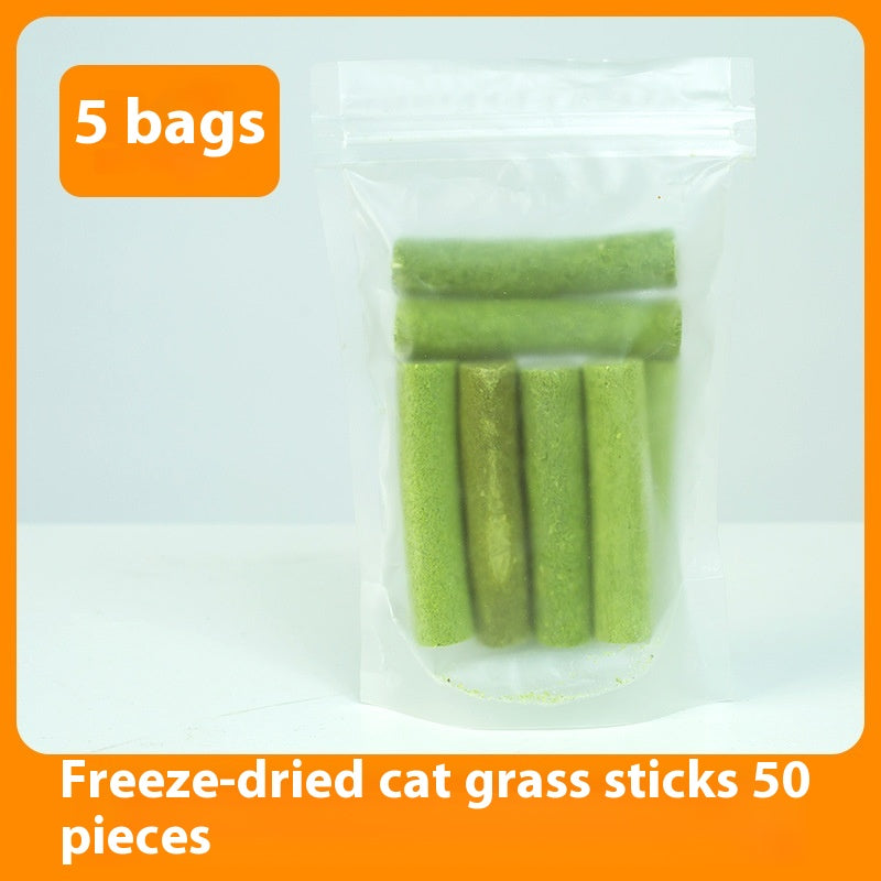 Stick de Frango com Erva-Gateira Liofilizado, Removedor de Bolas de Pelo e Stick de Mastigação para Gatos