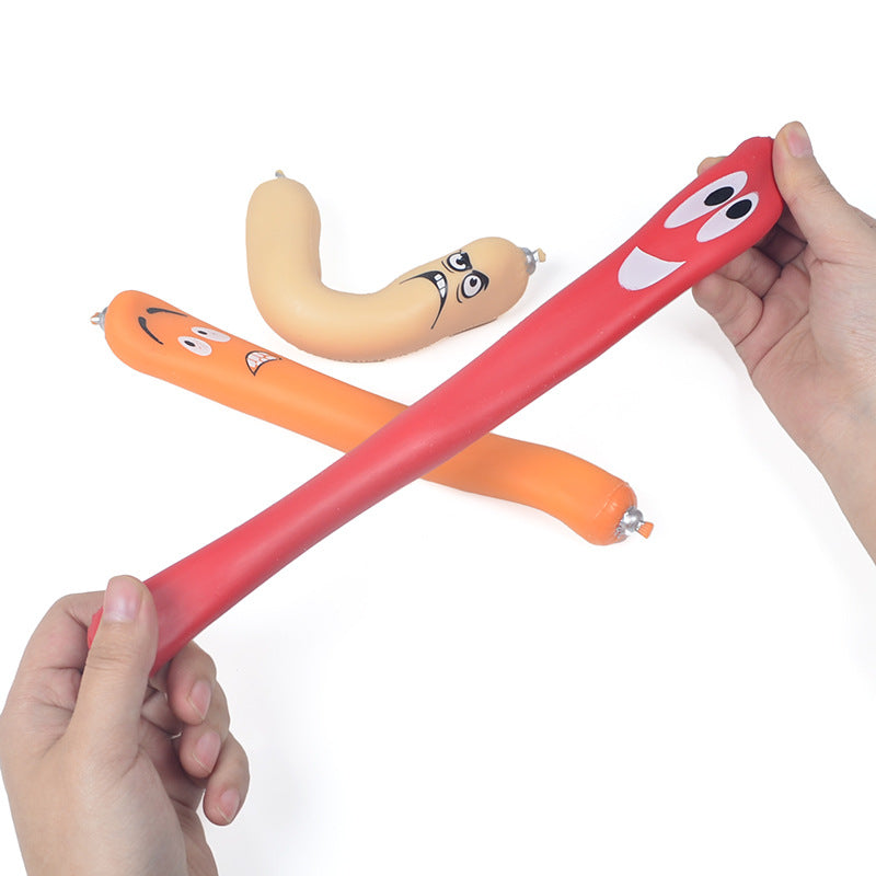 New Stress Reliever Toys Vent Memory Sand Dog Lala Simulation Sausage Decompression Stretch Squeeze Toy