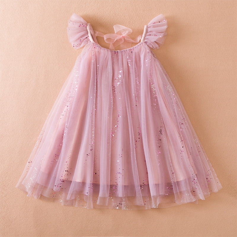 Vestido de Tule com Rede para Criança