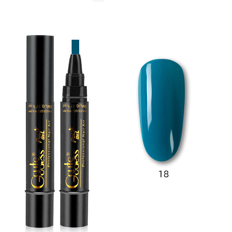 Caneta de Cola para Unhas 3 em 1, Caneta de Cola de Passo Único, Caneta Íman para Unhas de Gel Fotopolimerizáveis, Caneta Íman Forte para Efeito Olho de Gato e Efeito Água, Ferramenta de Manicure DIY
