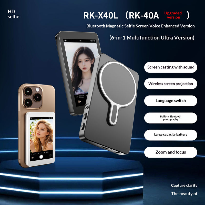 Mobile Phone Selfie Same-screen Magnetic Suction Display