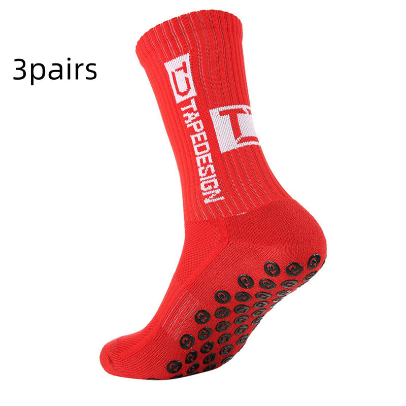 TEMU Sweat Absorbing And Deodorant Glue Dispensing Non-slip Soccer Socks
