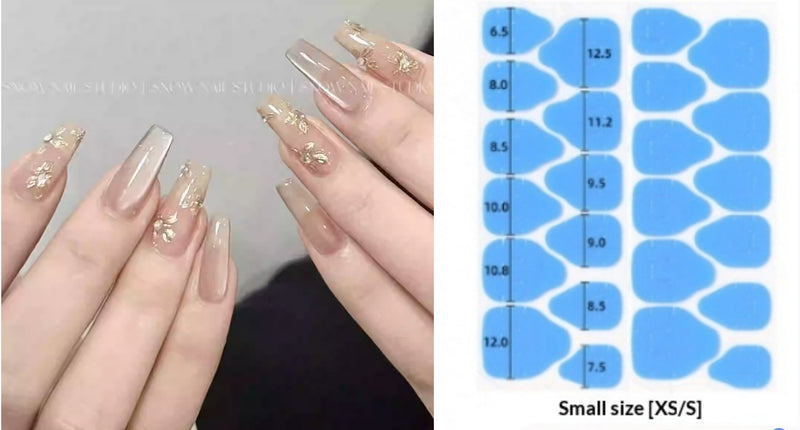 Detachable And Wearable Armor With Delicate Gold Foil Flowers