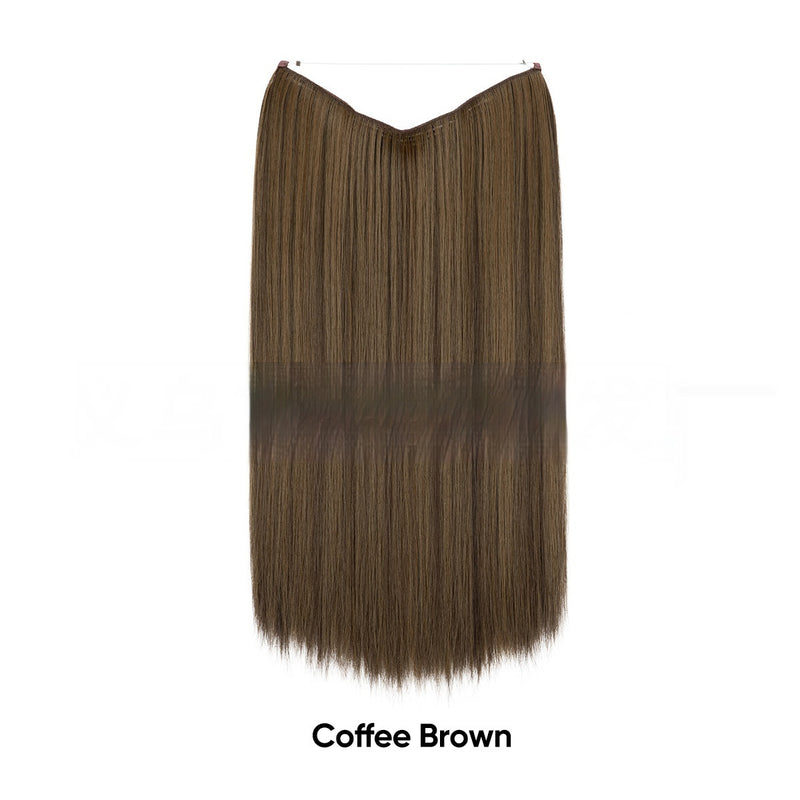 Women's One-piece Adjustable Invisible Straight Multi-color Gradient Hair Extension Fishline