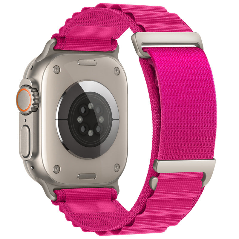 Bracelete de relógio em nylon com fivela em C e duas secções de ajuste rápido