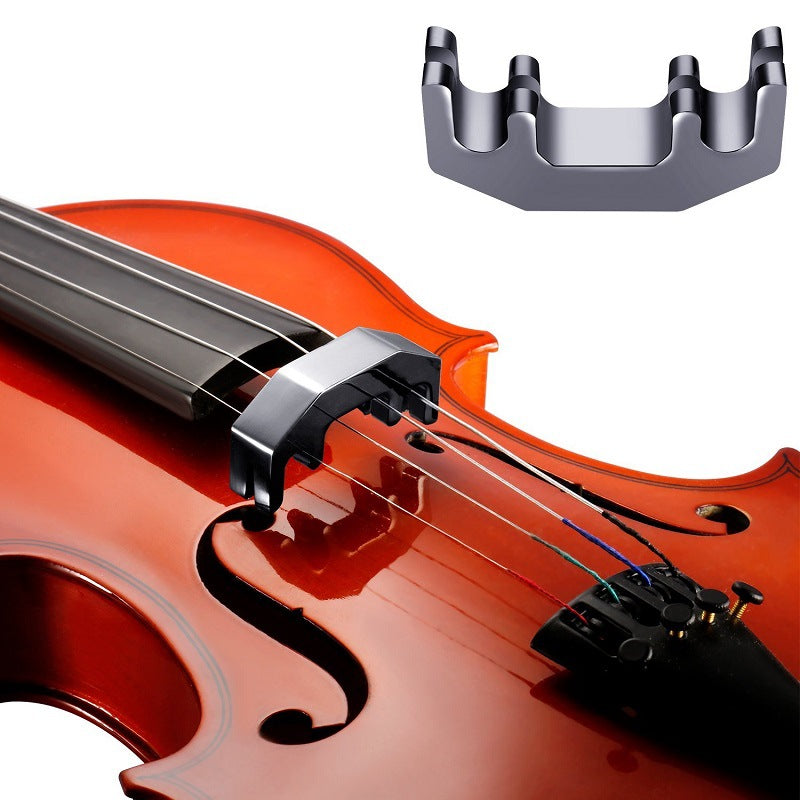 Violin Metal Black Silencer Mute