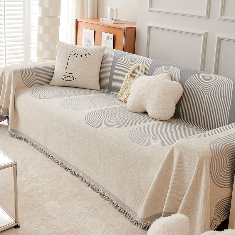 Universal-Sofabezug, pflegeleicht, rundum abdeckend, Sofahusse als Vollbezug