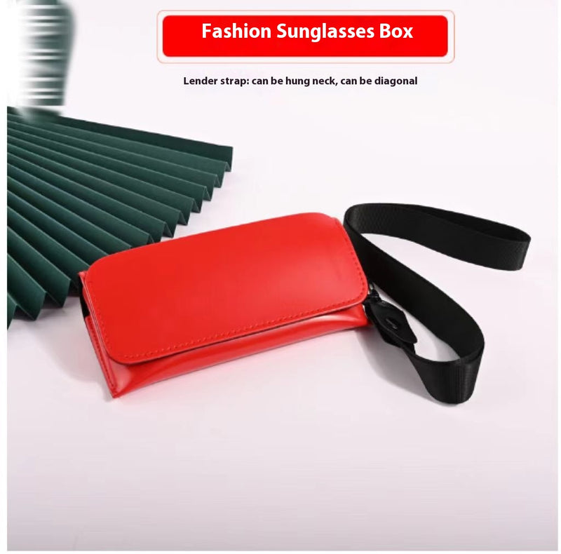 Large Sports Sunglasses Simple Zipper Creative Myopia Eye Case