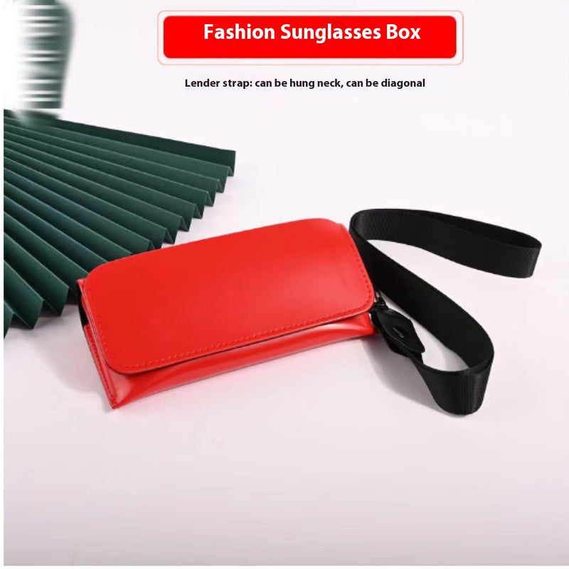 Large Sports Sunglasses Simple Zipper Creative Myopia Eye Case