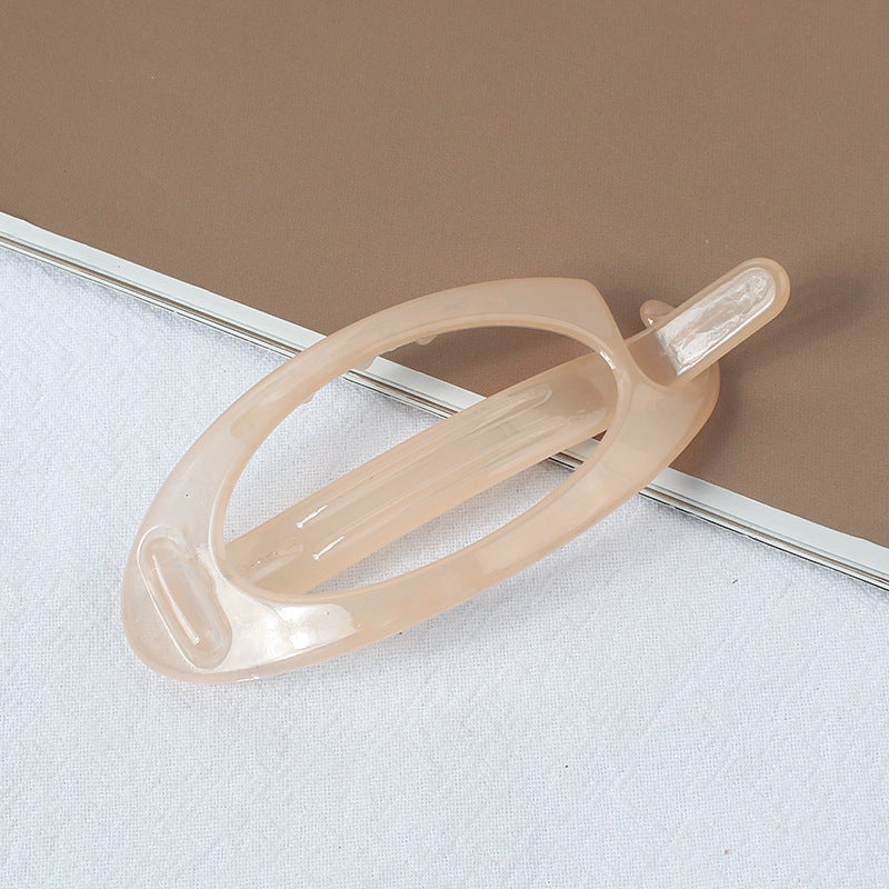 Simple Retro Hair Band Oval Barrettes