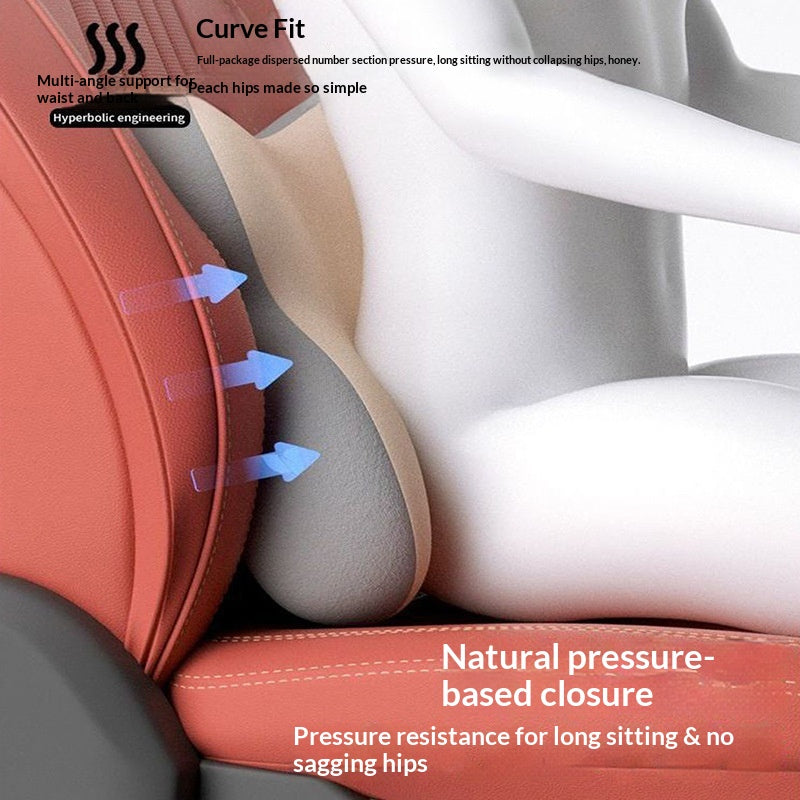 Car Headrest And Lumbar Support Set In Assorted Colors