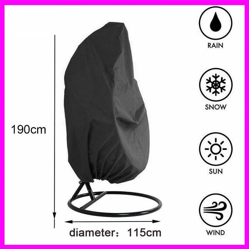 Outdoor black chair cover