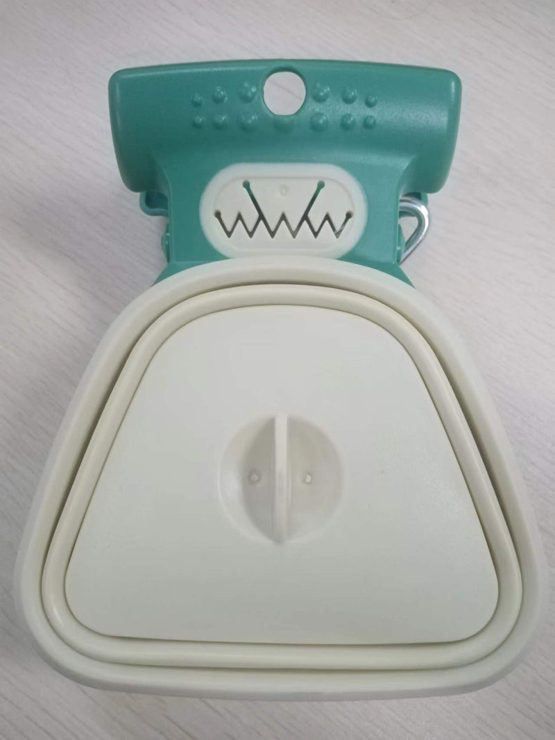Colher de cocô dobrável para viagem, dispensador de saco para cocô de cachorro de estimação