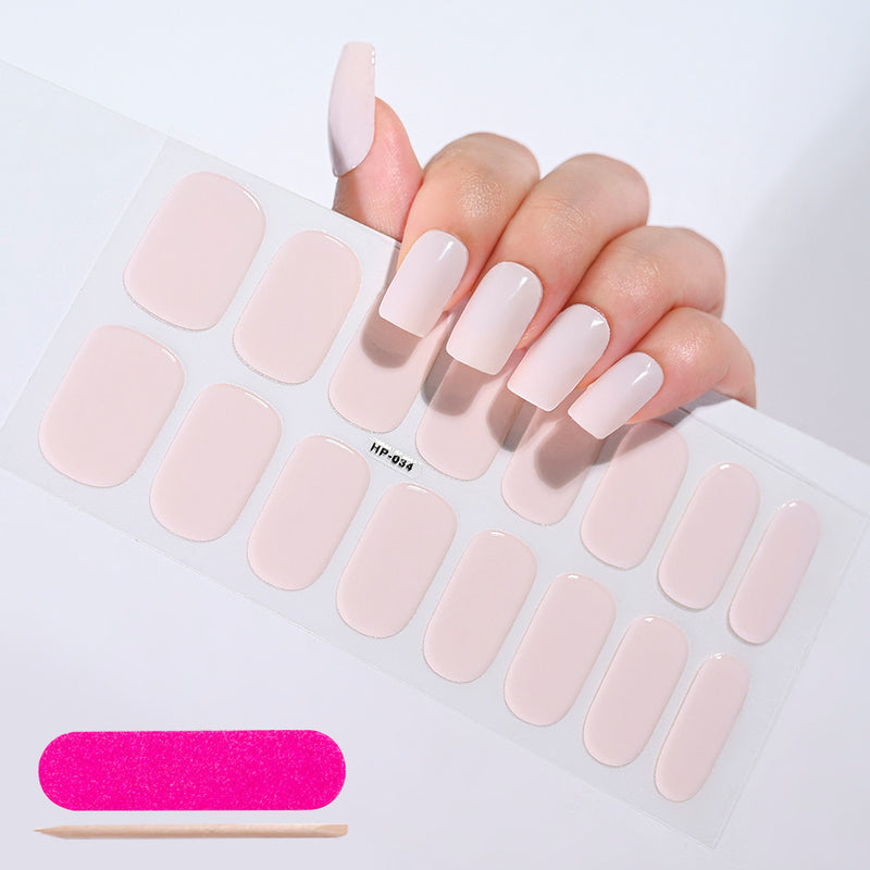 Autocolantes de beleza para unhas, semi-curados, de segunda geração, impermeáveis e duradouros