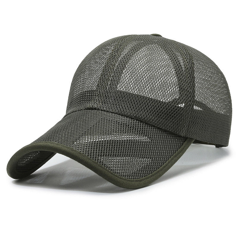 Atmungsaktive Unisex-Baseballkappe aus Netzstoff für Outdoor-Aktivitäten