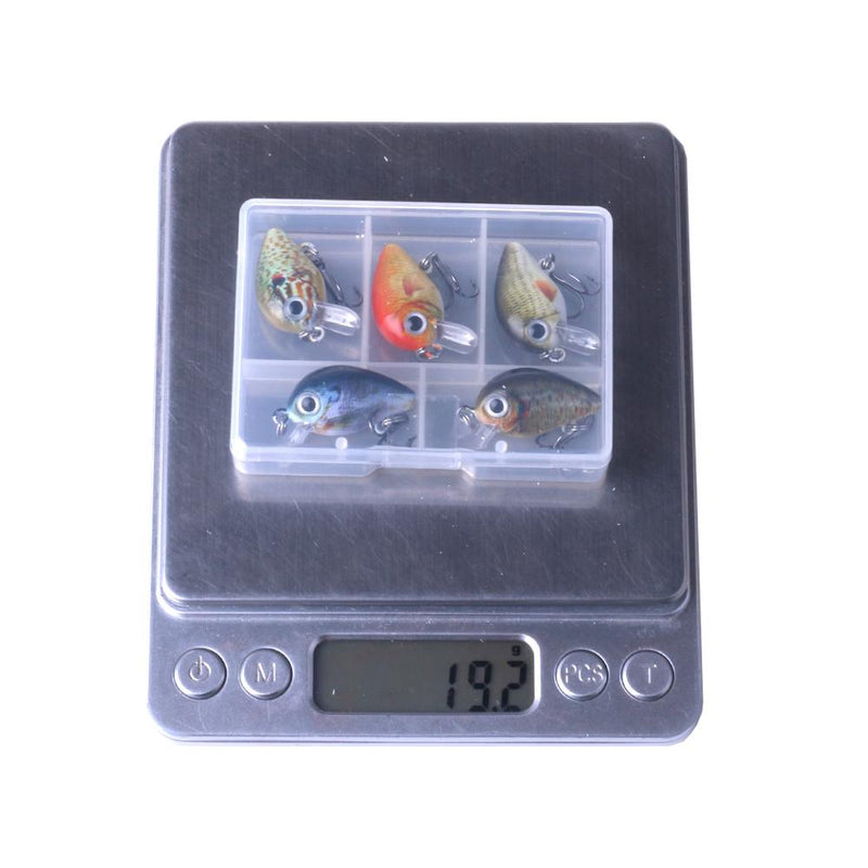 Mini-Crankbait-Angelköder 2,7 cm 1,5 g Köder-Set im Kasten