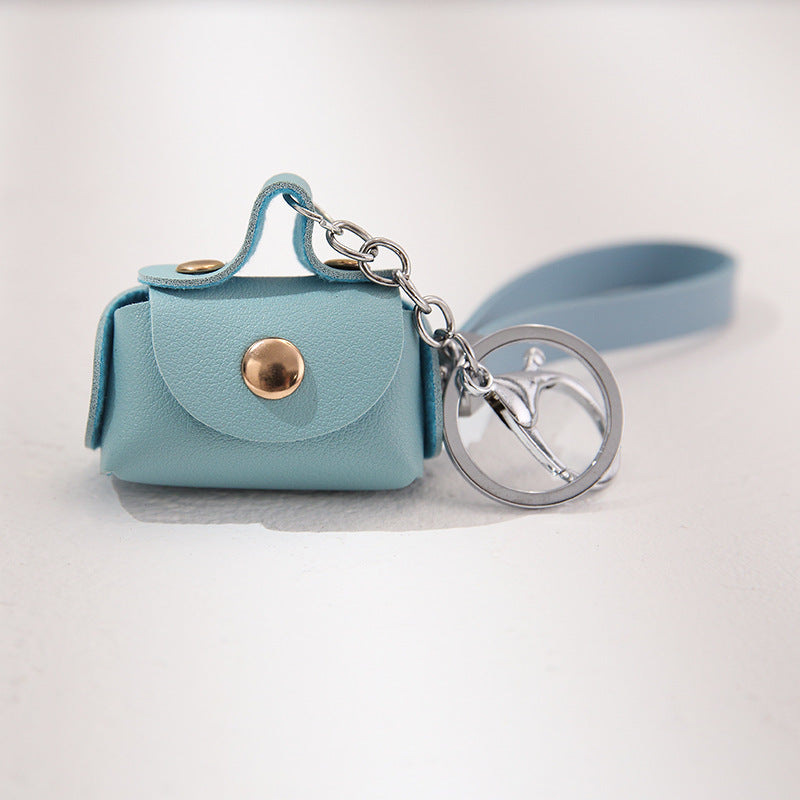 pu personality handbag keychain