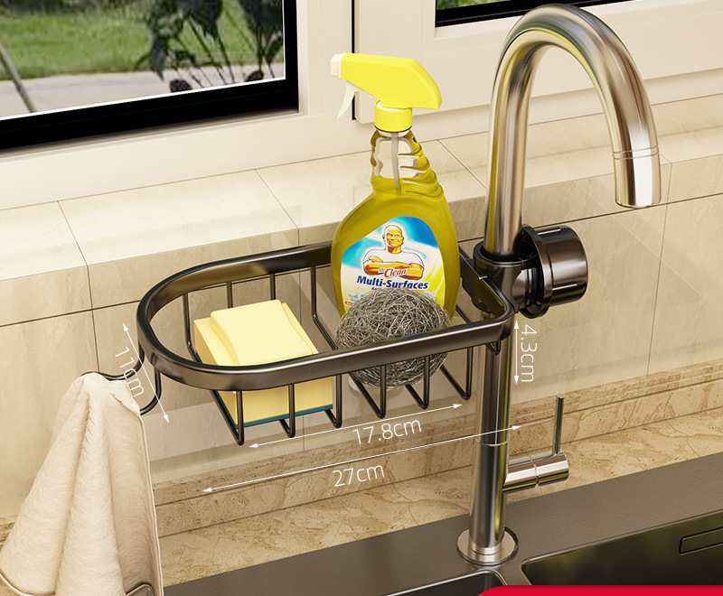 Kitchen Racks Hanging On A Faucet Water Tank Rack Storage Fantastic