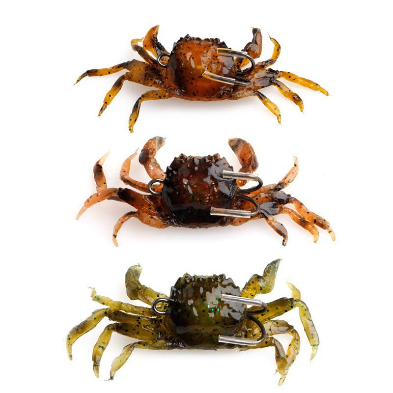 Weicher Krabbenköder mit Haken