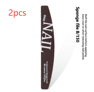 Manicure Nail File Polish Rub Pieces Nail Scissors Sponge Rub Burnishing Stick Nail Beauty Tool Set