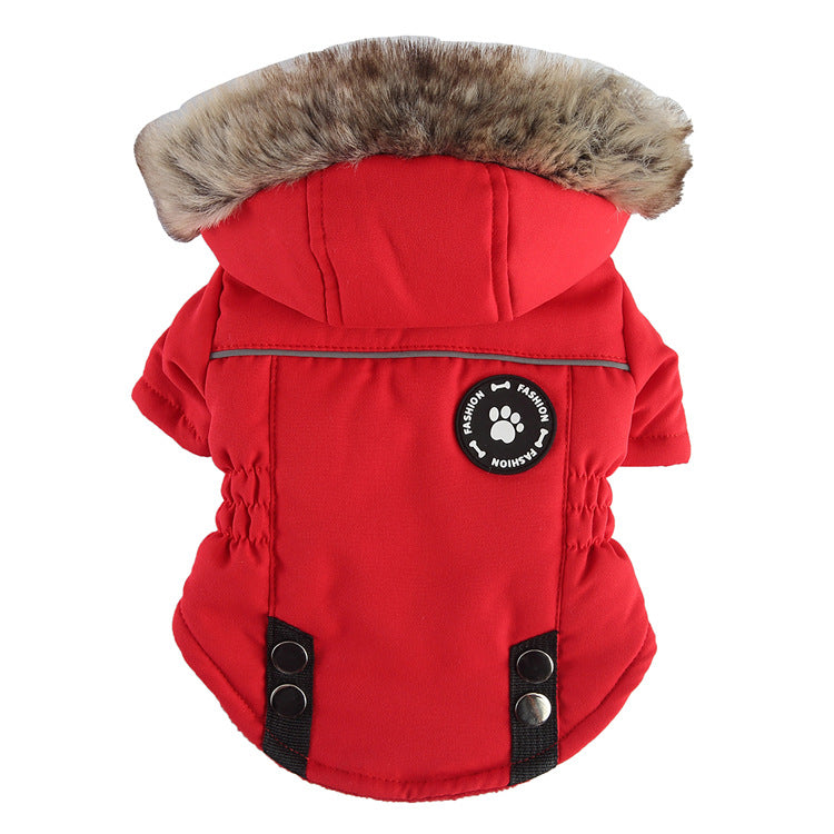 Winter-Baumwolljacke mit Reißverschluss für Hunde, Haustierbedarf