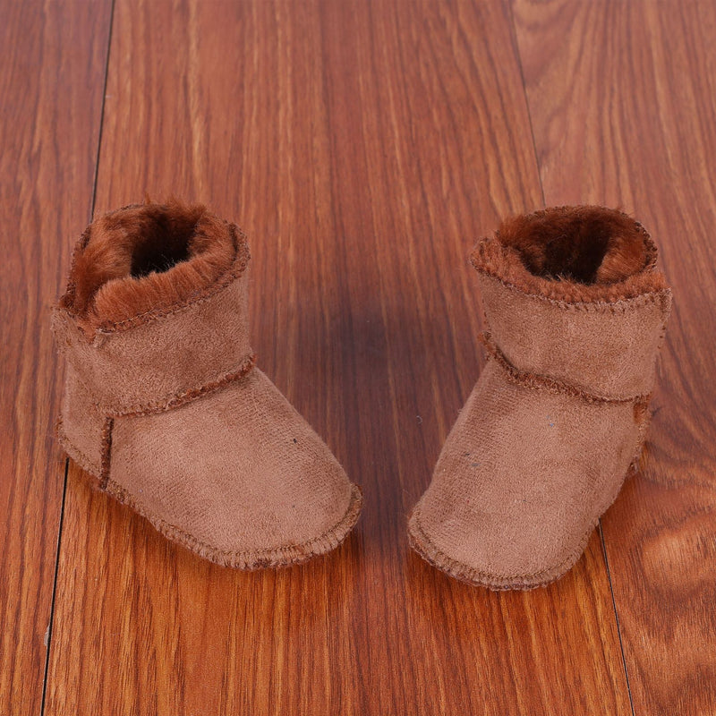 Botas para bebé com interior em pelo e sola macia antiderrapante