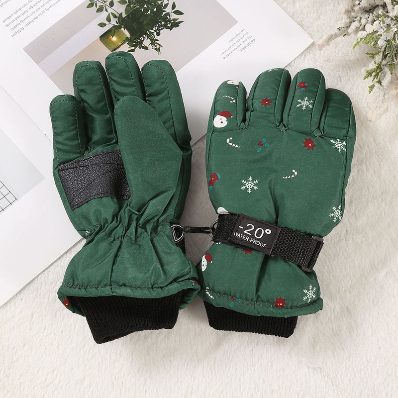 Gefütterte, verdickte Kinder-Skihandschuhe für Outdoor-Sport und Radfahren