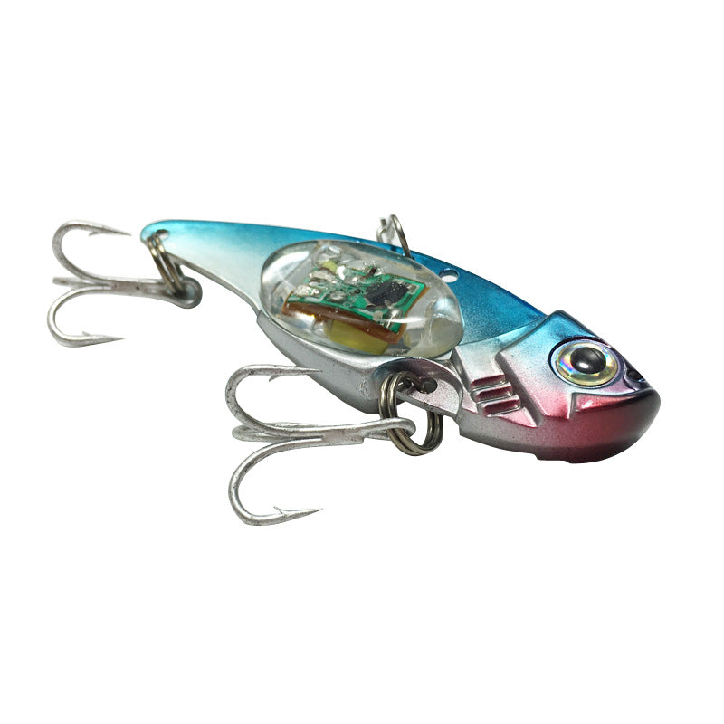 LED Fish-shaped Fish Lure Underwater Luminous Light Bait