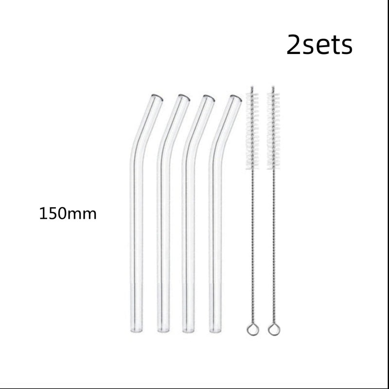 Glass Straws, Pearl Milk Tea Coarse Drinking Straws, Non-disposable Transparent Water Cups, Long Straws