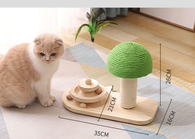 Kratzbaum für Katzen Spielzeug Katzen Kratzbaum Katzenmöbel Kratzbaum für Katzen Doppelte Sisal-Bälle Katzenzubehör