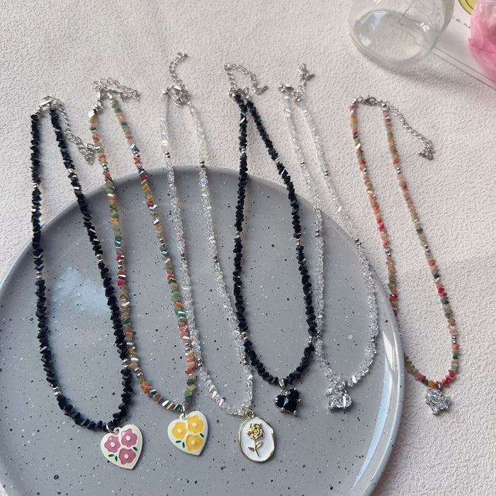Beaded Necklace Non-fading Women's Summer